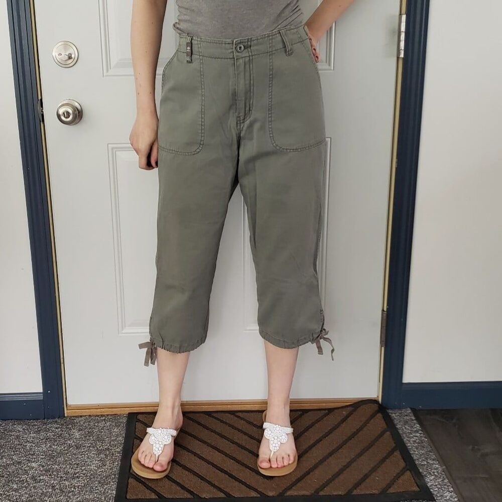 Y2K Unionbay Army Green Capris